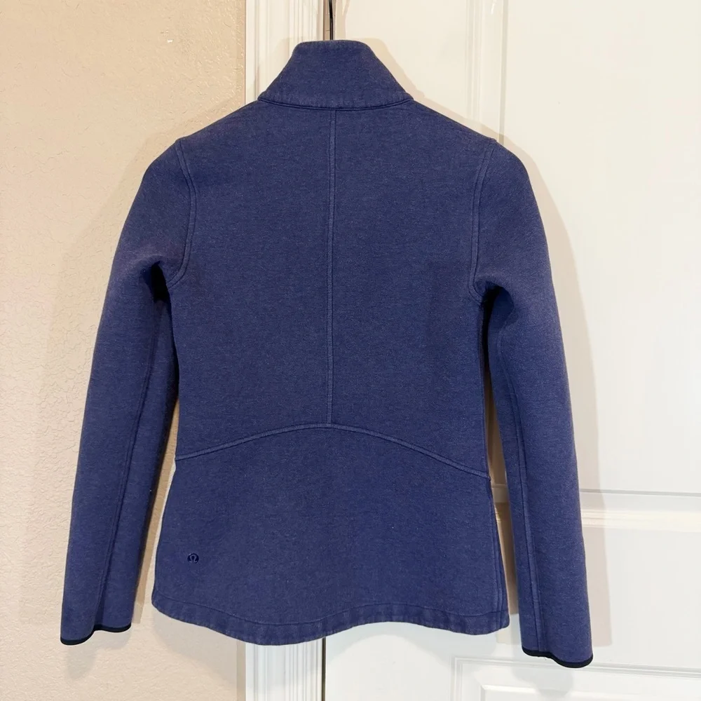 Lululemon Insculpt Jacket Heathered Deep Indigo Sz 4